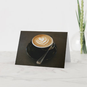 Kaffe är kärlek - notecard kort