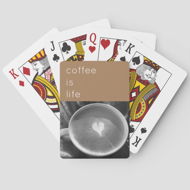 Kaffe är levande betalkort casinokort (Baksidan)