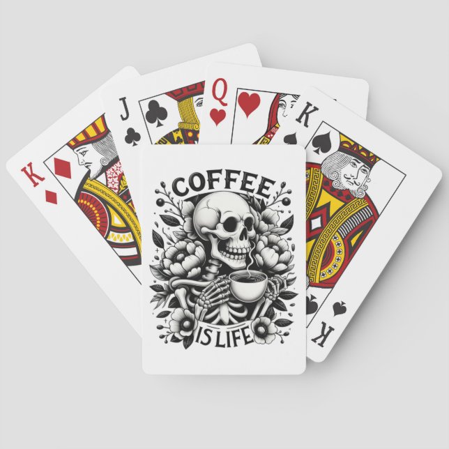 Kaffe är liv casinokort (Baksidan)