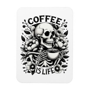 Kaffe är liv magnet