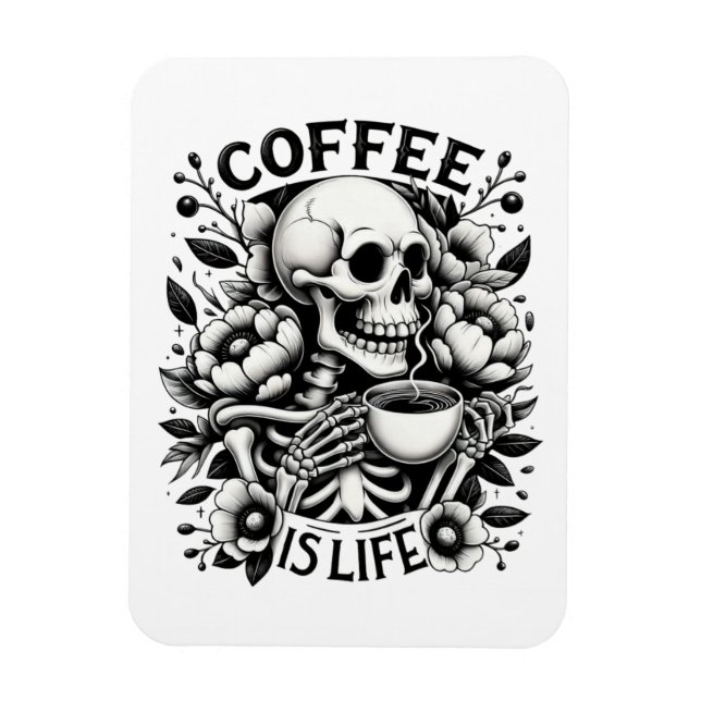 Kaffe är liv magnet (Vertikal)