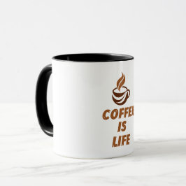 Kaffe Är Liv Mug – Rolig Motiverande Kaffe Mugg