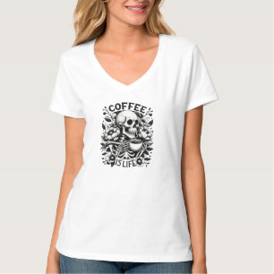 Kaffe är liv t shirt