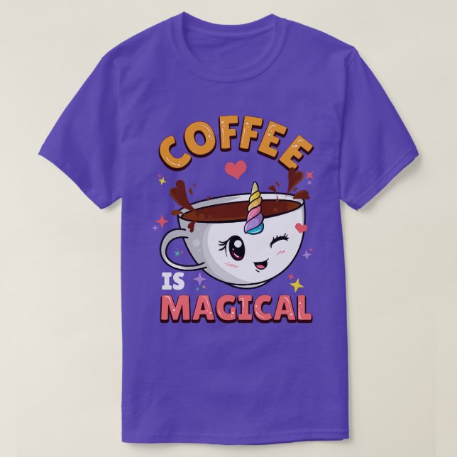 Kaffe är magnesiumkoffein t shirt (Design framsida)