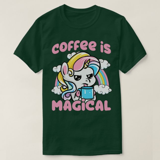Kaffe är magnesiumoxid t shirt (Design framsida)
