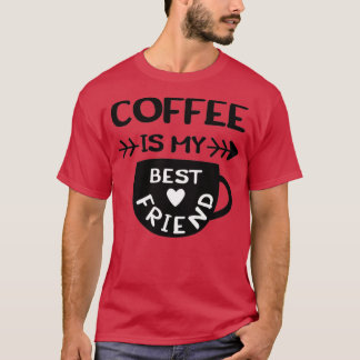 Kaffe är min bästa vän svg-fras t shirt