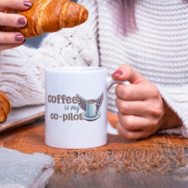 Kaffe är min biträdande pilot jumbo mugg