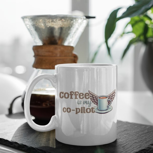 Kaffe är min biträdande pilot kaffemugg (Skapare uppladdad)