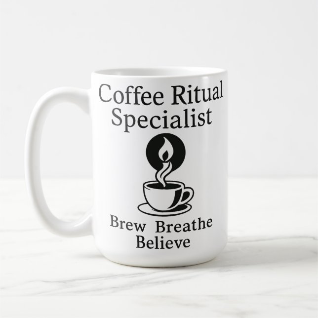 Kaffe är min ceremoni kaffemugg (Vänster)