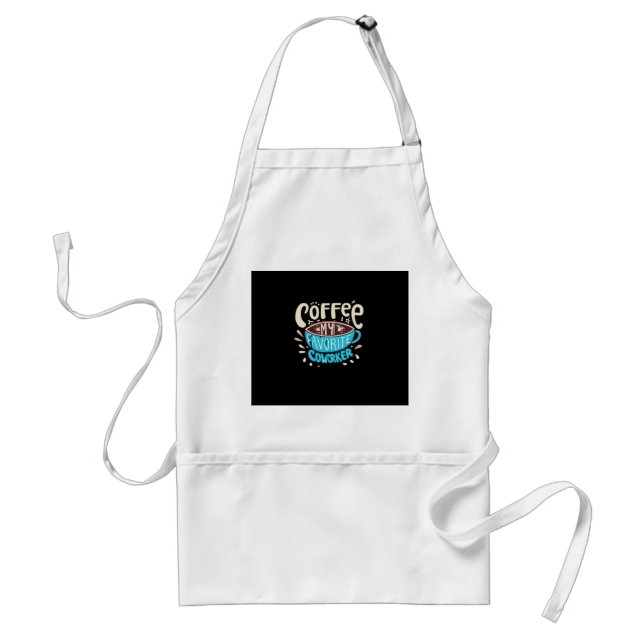 Kaffe är min favoritmedarbetare förkläde (Framsidan)