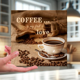 Kaffe är min första Kärlek-kök Kakelplatta