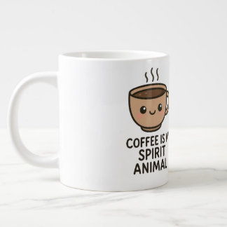 Kaffe är min sjörande, konstiga mug jumbo mugg