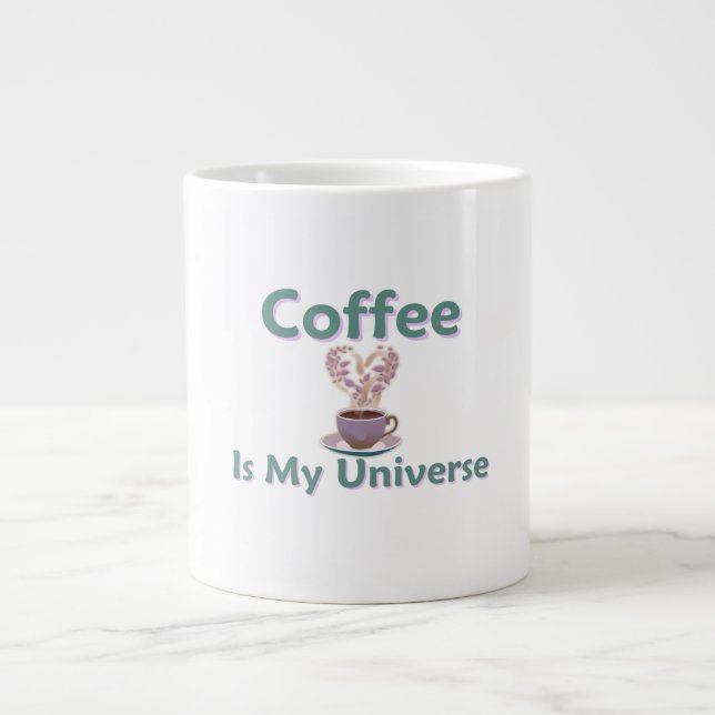 Kaffe är min universum jumbo mugg (Framsidan)