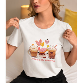 Kaffe är min Valentine | Kaffe Valentine T Shirt
