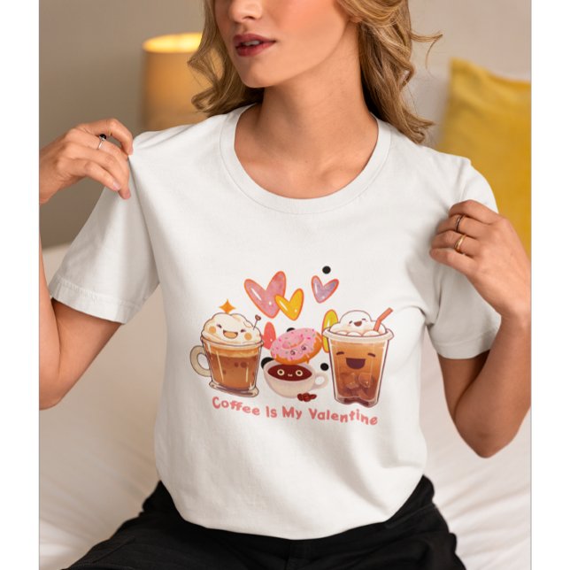 Kaffe är min Valentine | Kaffe Valentine T Shirt (Skapare uppladdad)