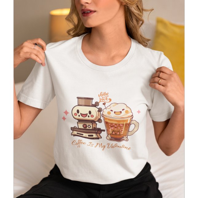 Kaffe är min Valentine | Valentine Coffee T Shirt (Skapare uppladdad)