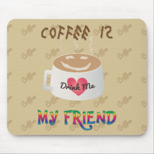 Kaffe är min vän musmatta