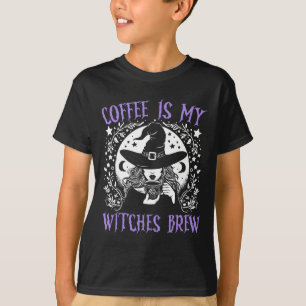 Kaffe är min vinkling Brew Retro Halloween Witch B T Shirt