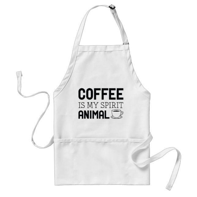 Kaffe är mitt andningsdjur förkläde (Framsidan)