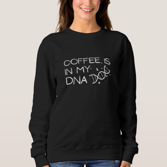 Kaffe är mitt DNA-kaffe Älskare-kaffe T Shirt (Framsida)