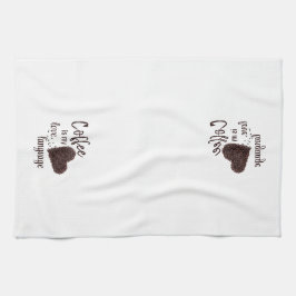 Kaffe är mitt Kärlek språk Kökshandduk