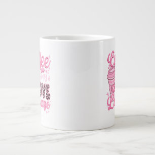 Kaffe är mitt kärlek-talets gåva jumbo mugg