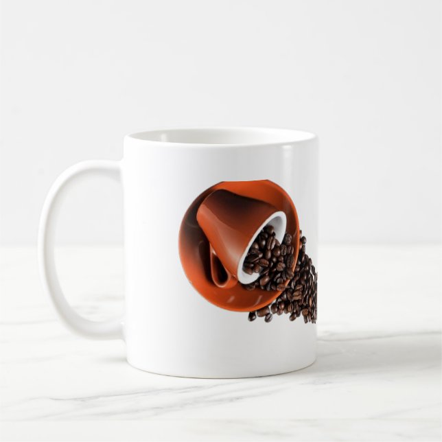 Kaffe är mitt kärleksspråk mugg -roligt present (Vänster)