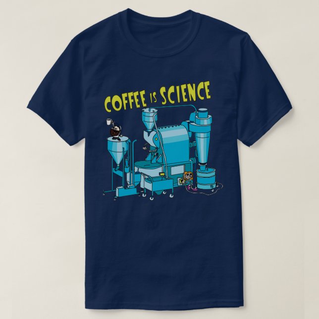 Kaffe är vetenskap t shirt (Design framsida)