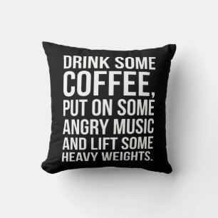 Kaffe, Arg musik, tungviktare - Lönsam utskrift Kudde