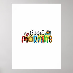 Kaffe Art Bra God morgon Poster