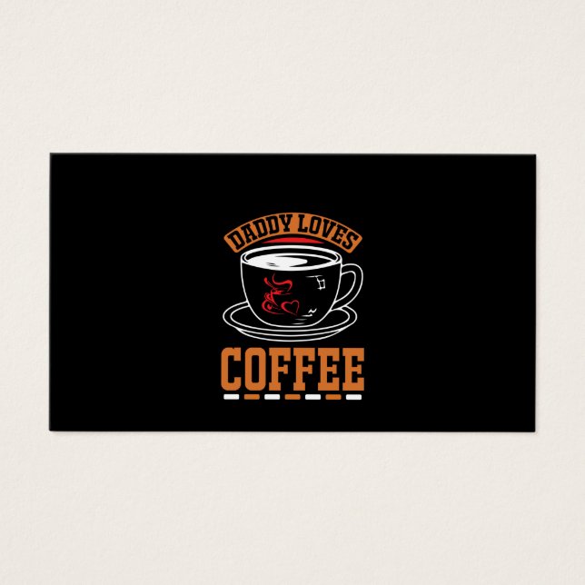Kaffe Art Kärlek-kaffe Visitkort (Framsidan)