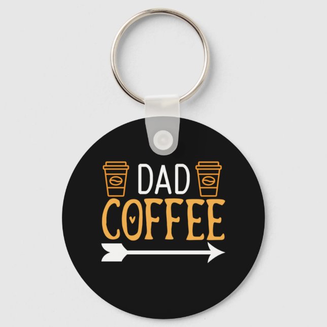 Kaffe Art Pappa-kaffe Nyckelring (Framsida)