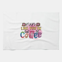 Kaffe Art Springa som om du är utanför kaffe