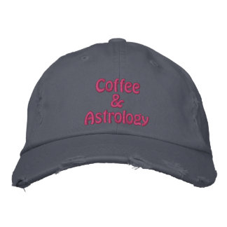 Kaffe & astrologi broderad keps