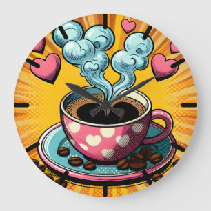 Kaffe av Älskare-kaffe eller Café Clock Stor Klocka