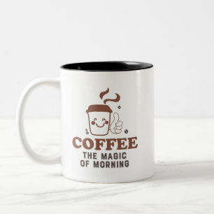 Kaffe av Älskare-kaffe, förmiddagskaffe Två-Tonad Mugg