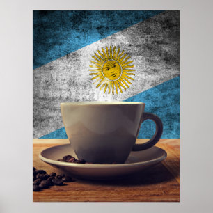 Kaffe av Argentina Poster