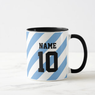 Kaffe av argentinska soccer fläkt anpassningsbar j mugg