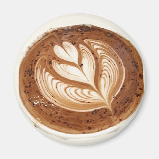 Kaffe av blommor magnet (Framsidan)