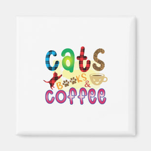 Kaffe av Bokar av katter Magnet