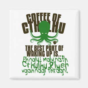 Kaffe av Cthulhu för ditt kylskåp Magnet