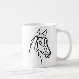 Kaffe av hästkonst mugg