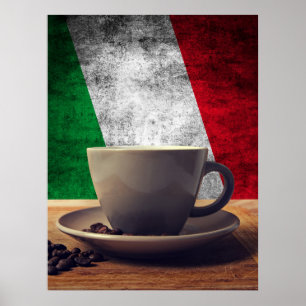 Kaffe av Italien Poster