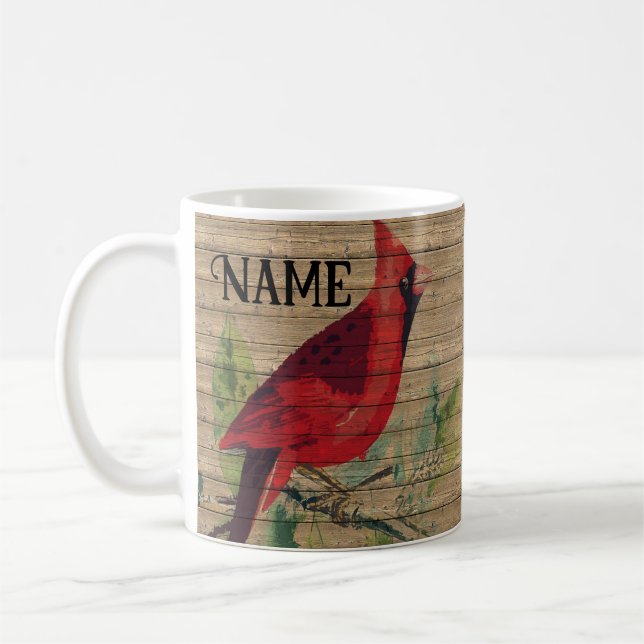 Kaffe av kardinal Bird Design Coffee Mugg Kopp (Vänster)