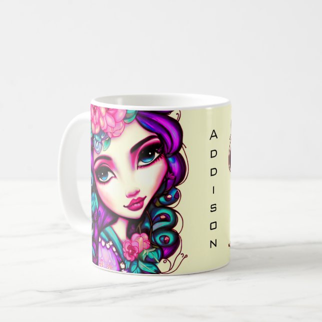 Kaffe av konstgjord Mugg från Whimsical Girl (Framsida vänster)