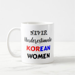 Kaffe av koreanska kvinnor mugg