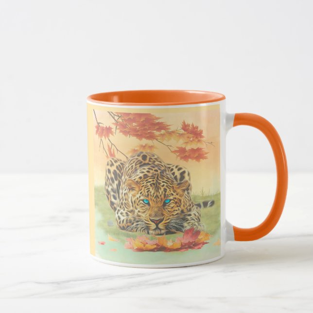 Kaffe av Leopard art mugg (Höger)