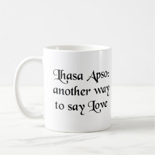 kaffe av lhasa på mugg