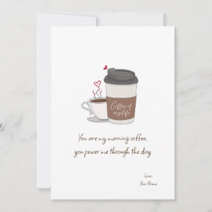 Kaffe av mitt livs Alla hjärtans dag - kort