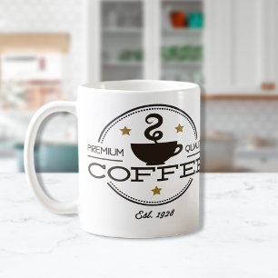 Kaffe av premiumkvalitet kaffemugg